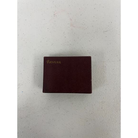 Revere Art Deco Black Enamel Silver Tone Cufflinks and Tuxedo Studs Set NWB - Picture 4 of 4